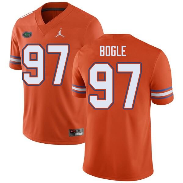 NCAA Florida Gators Khris Bogle Men's #97 Jordan Brand Orange Stitched Authentic College Football Jersey BVC6164UD